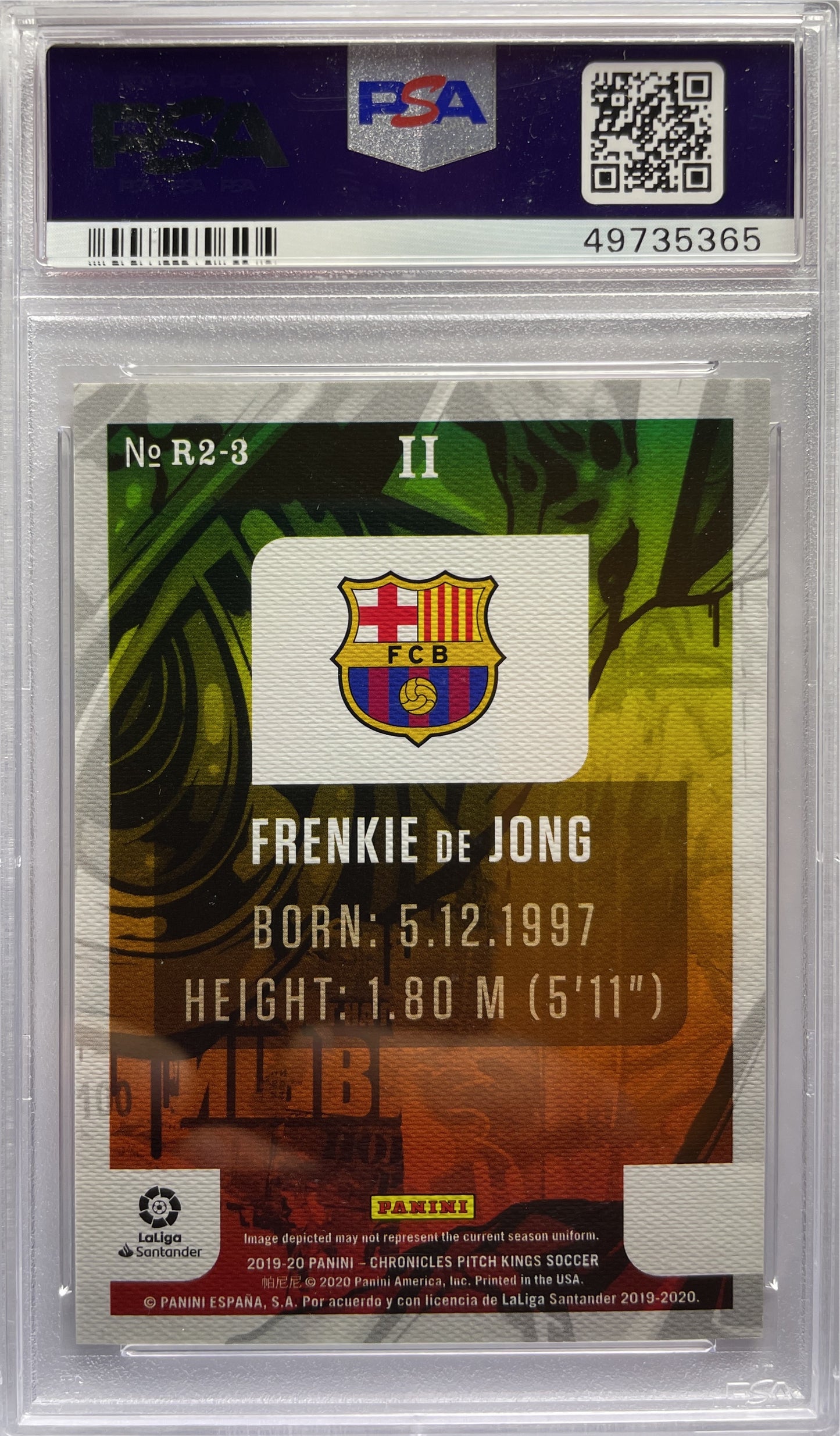 PSA 8,5 - Frenkie De Jong Rookie Pitch Kings - Chronicles 2019/20