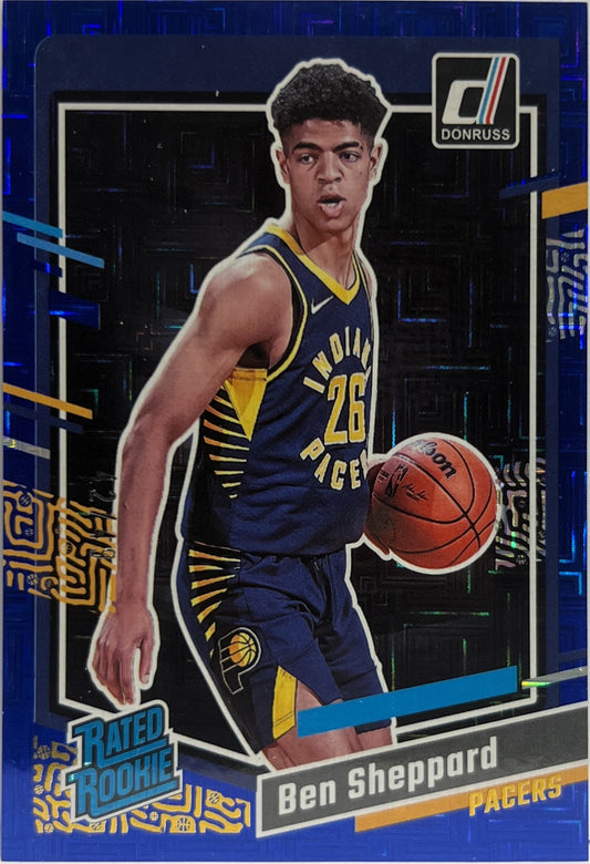 Ben Sheppard 42/49 Rated Rookie Mojo Blue Donruss Basketball NBA 2023/24
