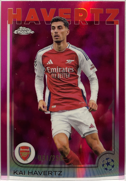 Kai Havertz 31/250 Pink Topps Chrome UCC 2024/25
