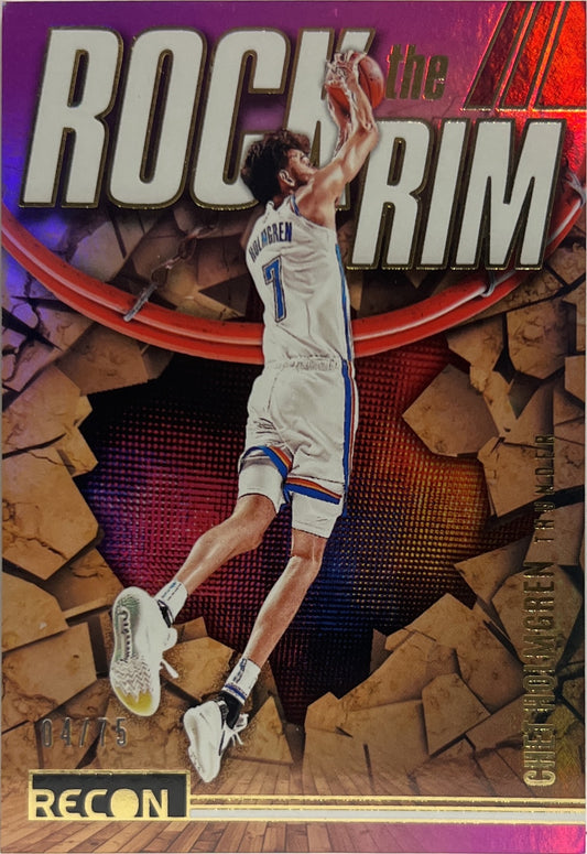Chet Holmgren 4/75 Rock The Rim Recon Basketball NBA 2023/24