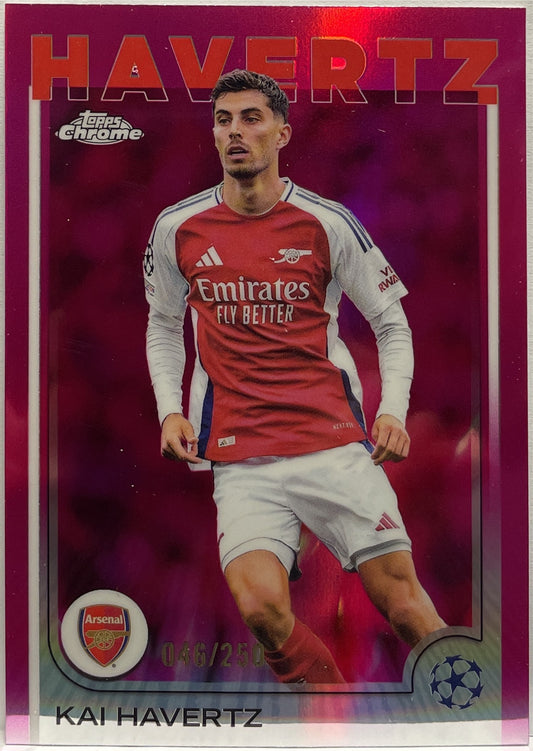 Kai Havertz 46/250 Pink Topps Chrome UCC 2024/25