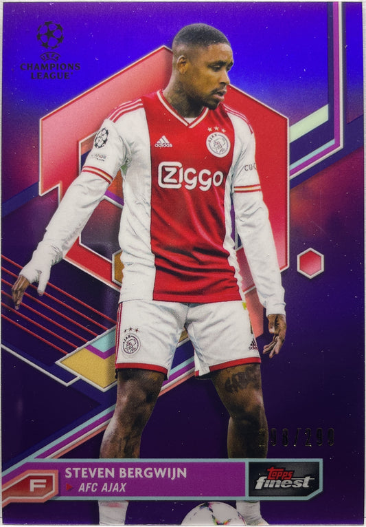 Steven Bergwijn 298/299 Purple Topps Finest UCC 2022/23