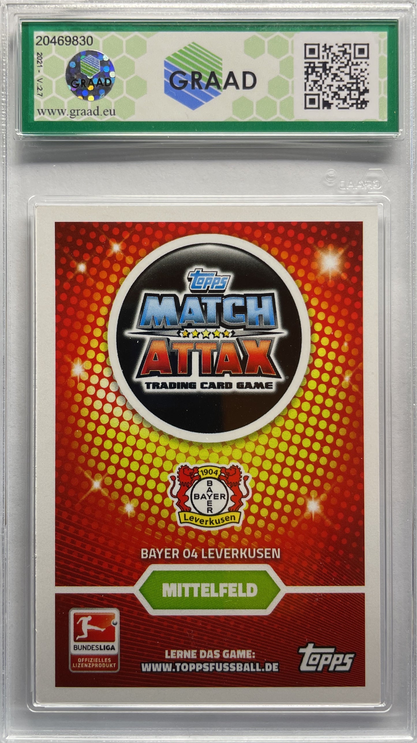 Graad 9 - Kai Havertz Rookie - UCL Match Attax 2016/2017