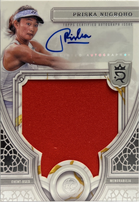 Priska Nugroho 35/75 Rookie Patch Autograph Topps Royalty Tennis 2024