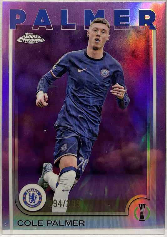 Cole Palmer 294/299 Violet Topps Chrome UCC 2024/25