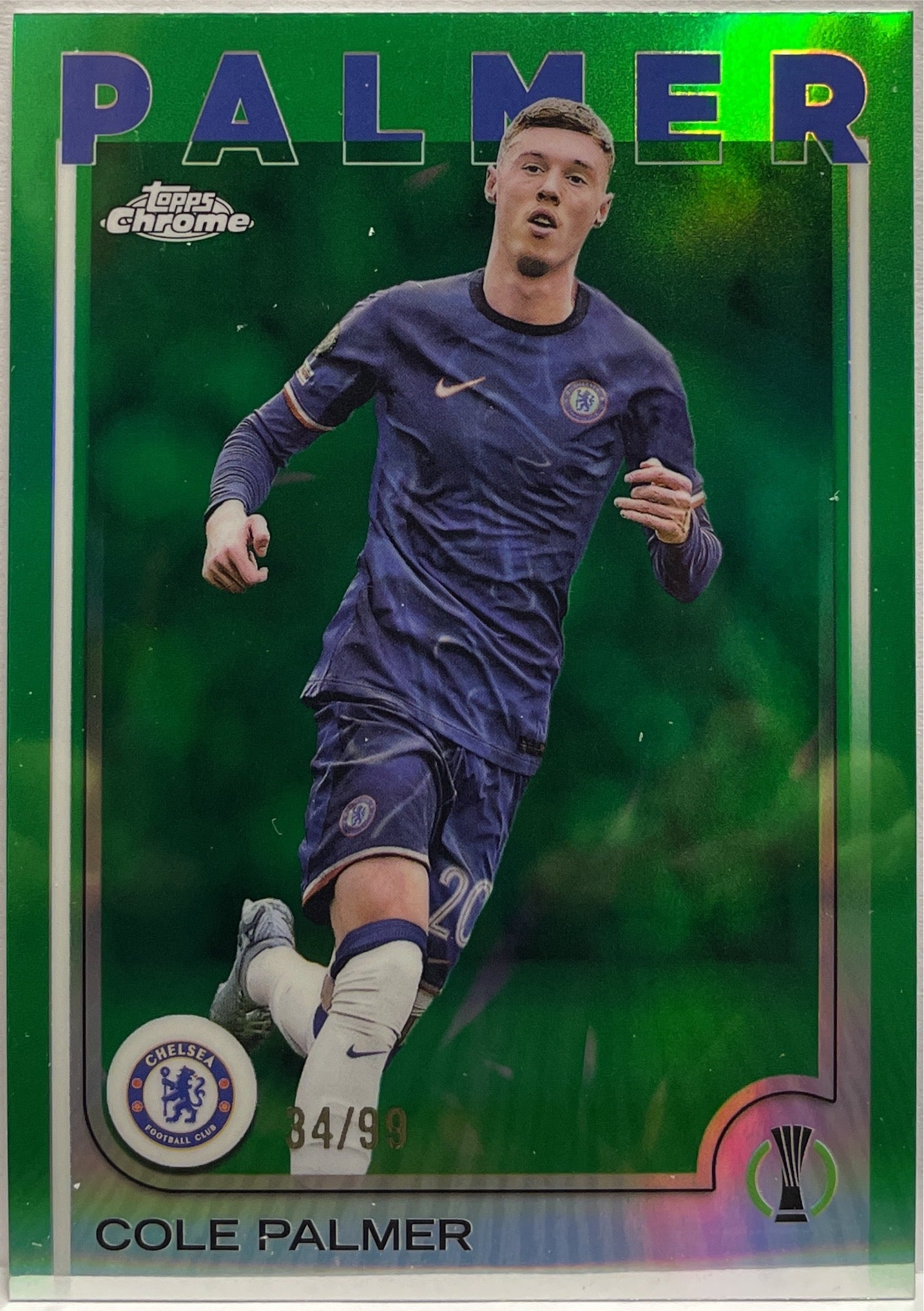 Cole Palmer 34/99 Green Topps Chrome UCC 2024/25
