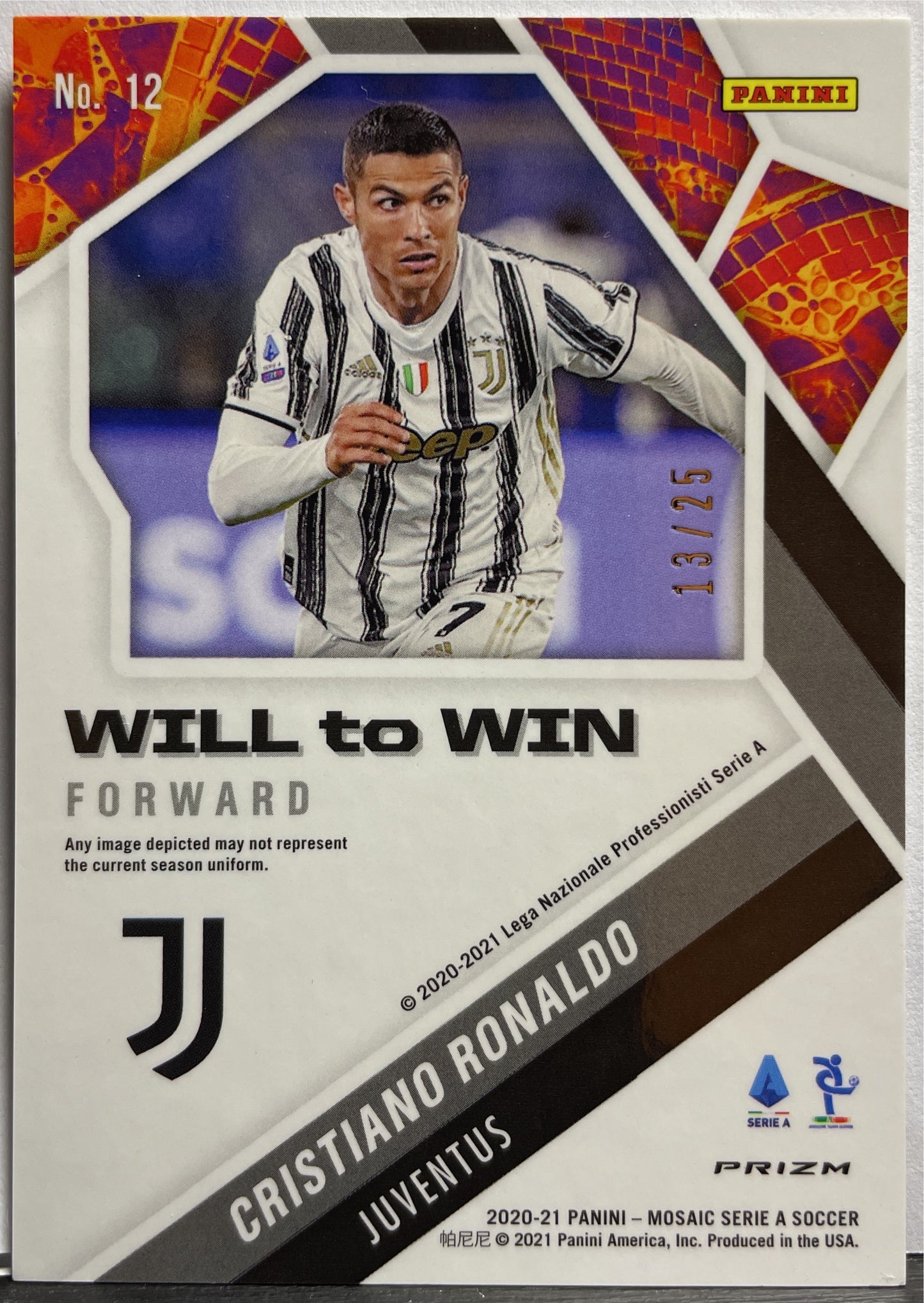 Cristiano Ronaldo 13/25 Will To Win Mosaic Serie A 2020/21