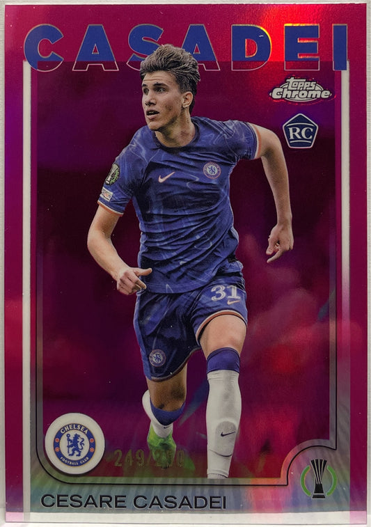 Cesare Casadei 249/250 Rookie Pink Topps Chrome UCC 2024/25