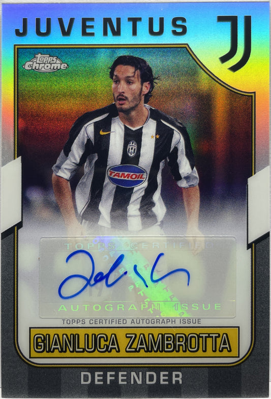 Gianluca Zambrotta Autograph Topps Chrome Juventus 2022/23