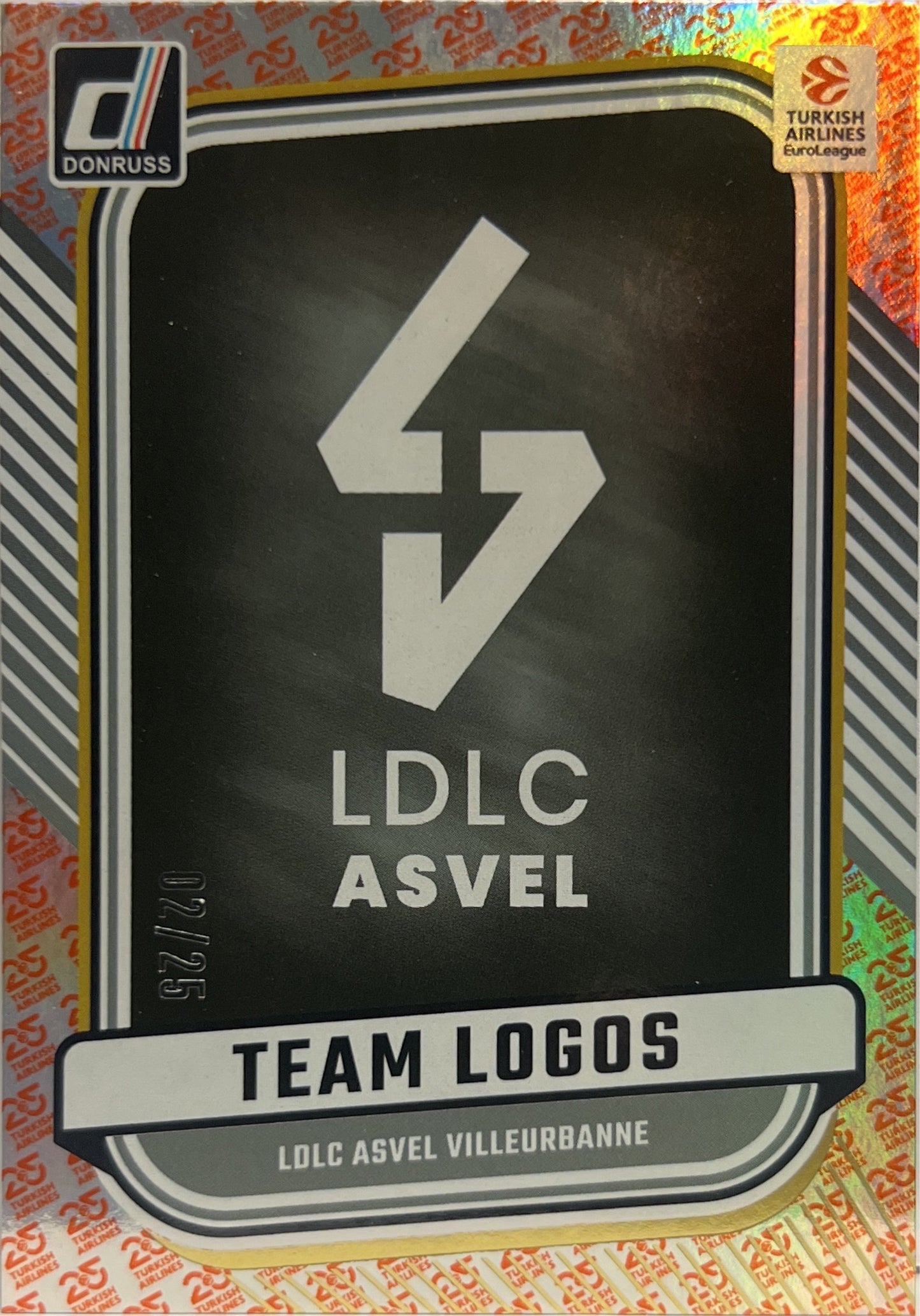 LDLC Asvel Team Logo 2/25 Donruss Euroleague Basketball 2024/25