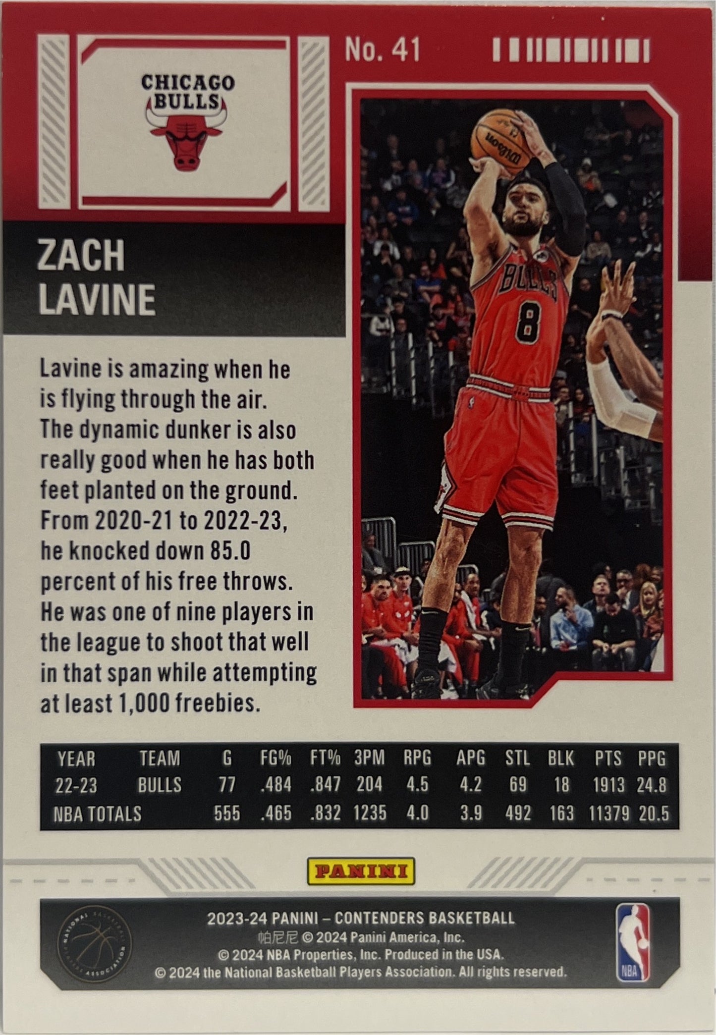 Zach Lavine 2/49 The Finals Ticket Contenders Basketball NBA 2020/21