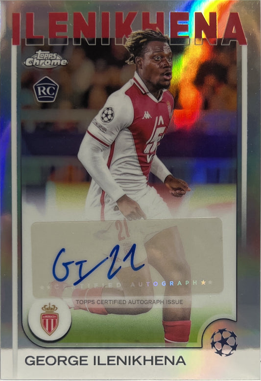 George Ilenikhena Rookie Autograph Topps Chrome UCC 2024/25