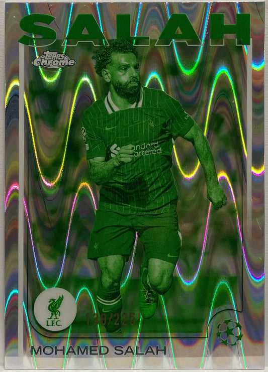 Mohamed Salah 130/225 Night Vision RayWave Topps Chrome UCC 2024/25