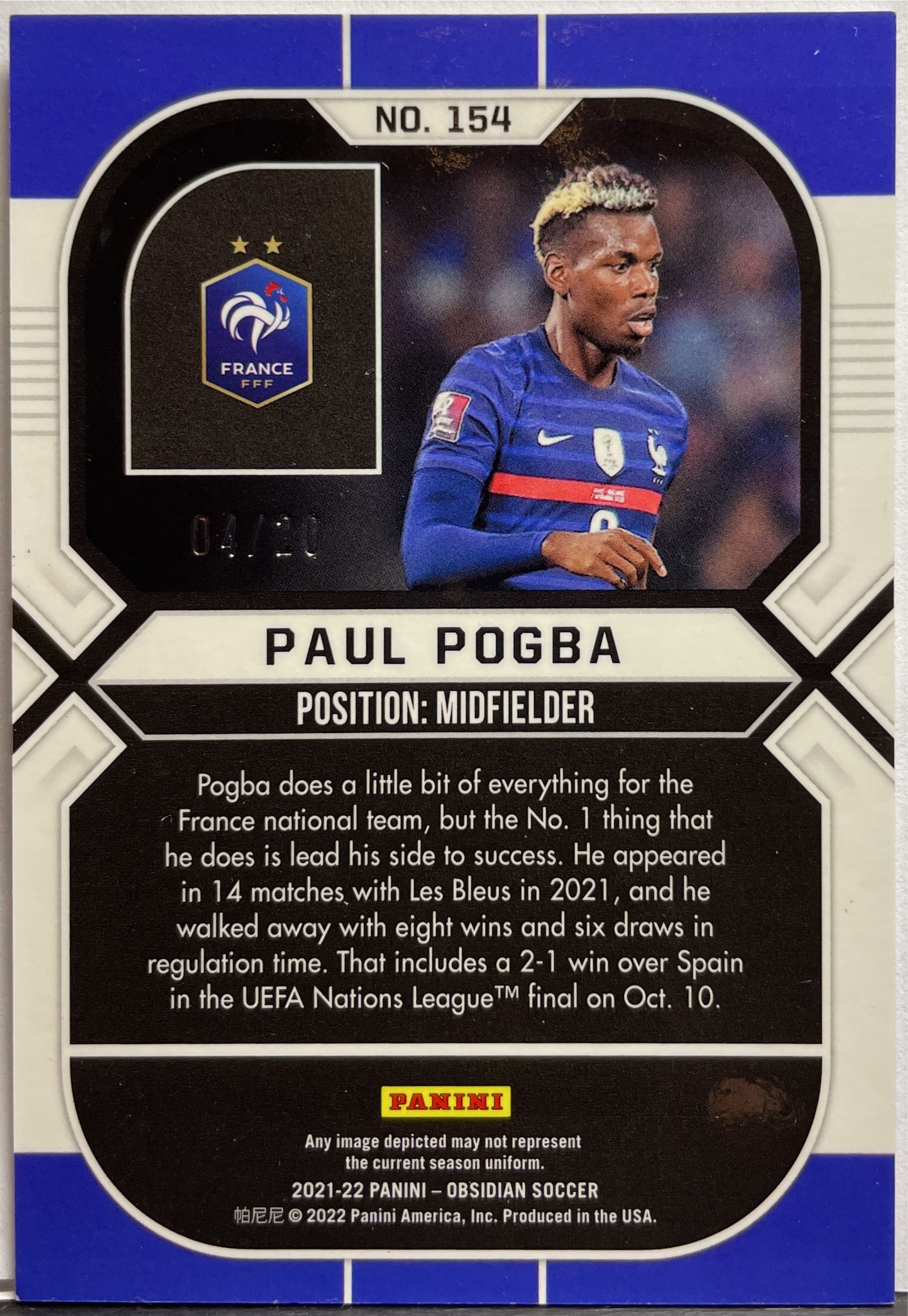 Paul Pogba 04/20 Obsidian 2021/22