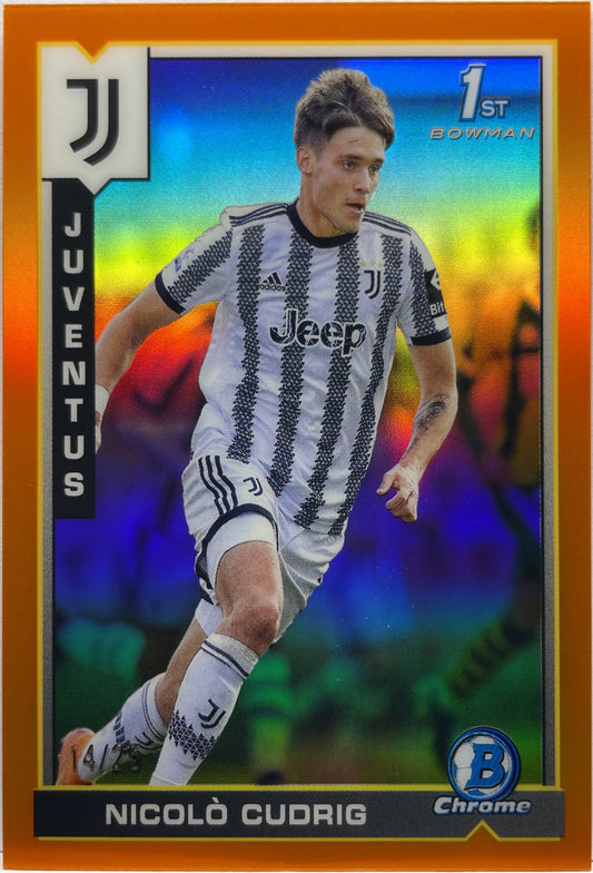 Nicolo Cudrig 14/25 1ST Bowman Orange Topps Chrome Juventus 2022/23