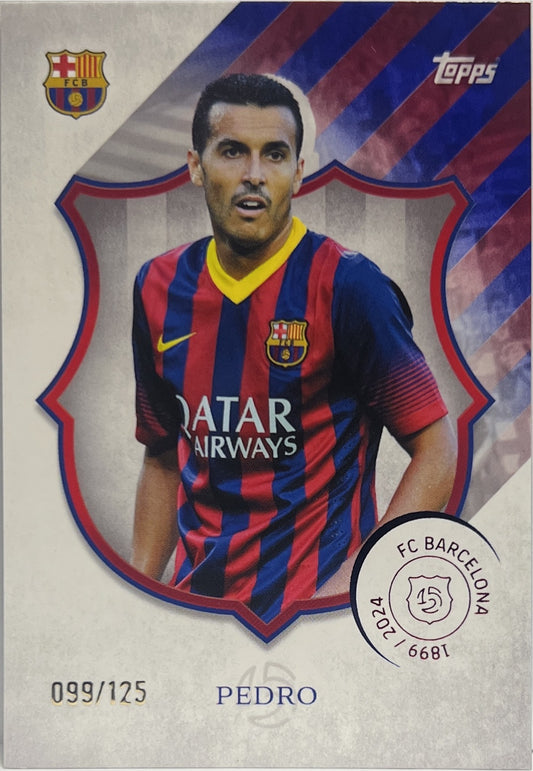 Pedro 99/125 Topps Barcelona 125 2024/25