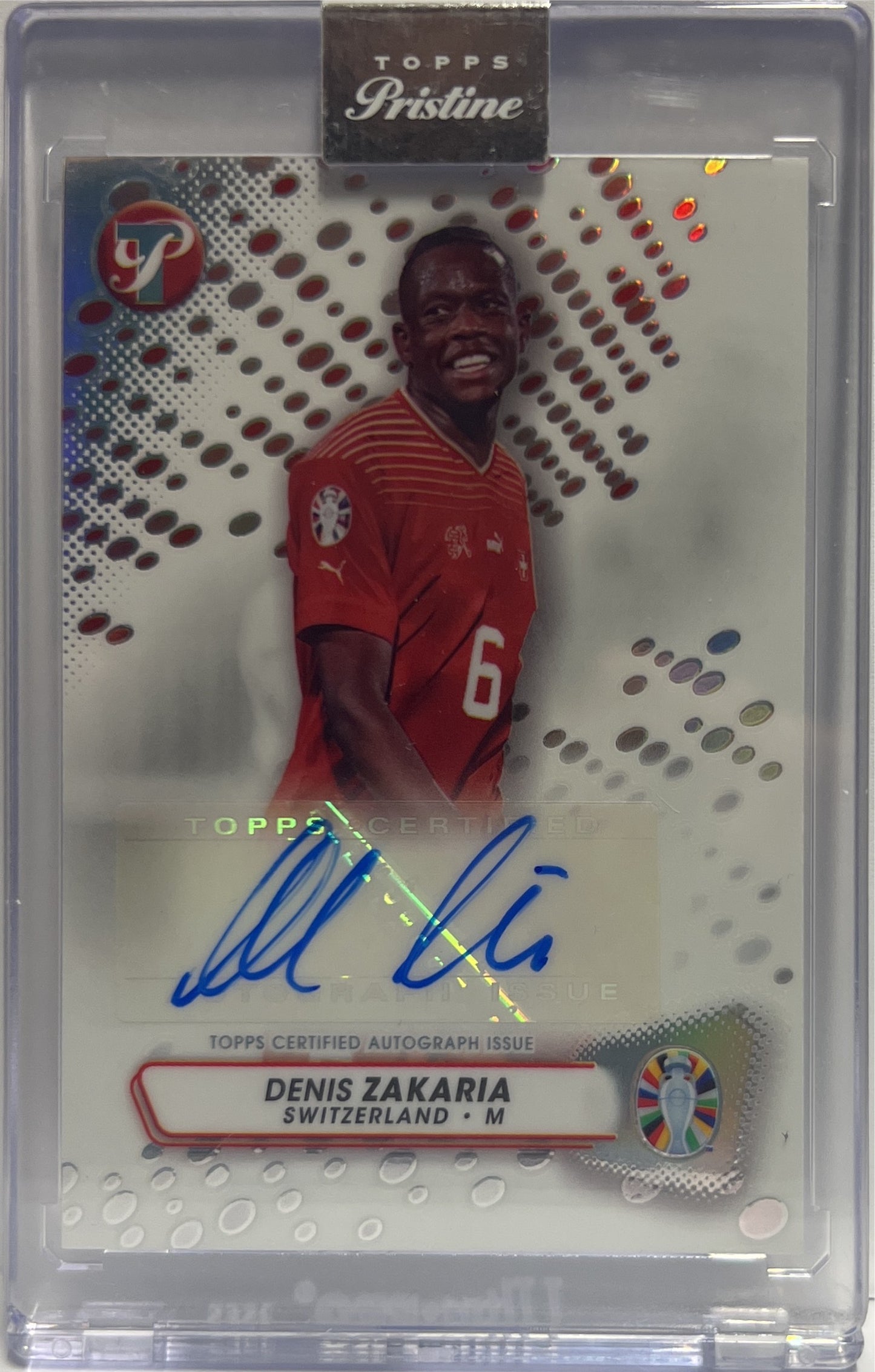 Denis Zakaria Autograph Topps Pristine Road To Euro 2024