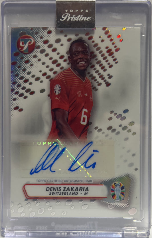 Denis Zakaria Autograph Topps Pristine Road To Euro 2024