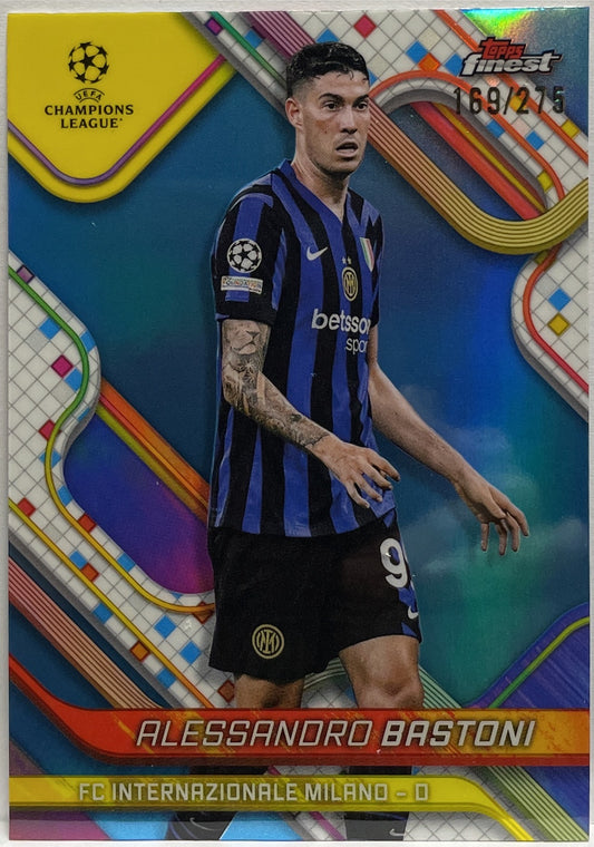 Alessandro Bastoni 169/275 Sky Blue Topps Finest UCC 2024/25