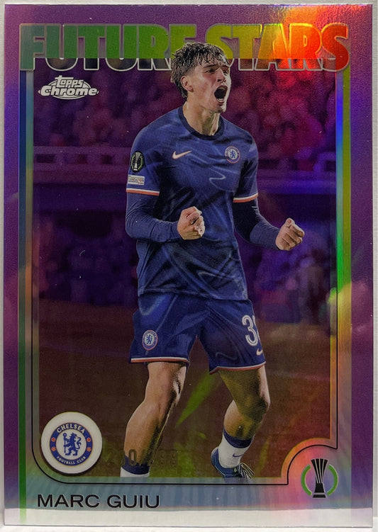 Marc Guiu 280/299 Future Stars Violet Topps Chrome UCC 2024/25