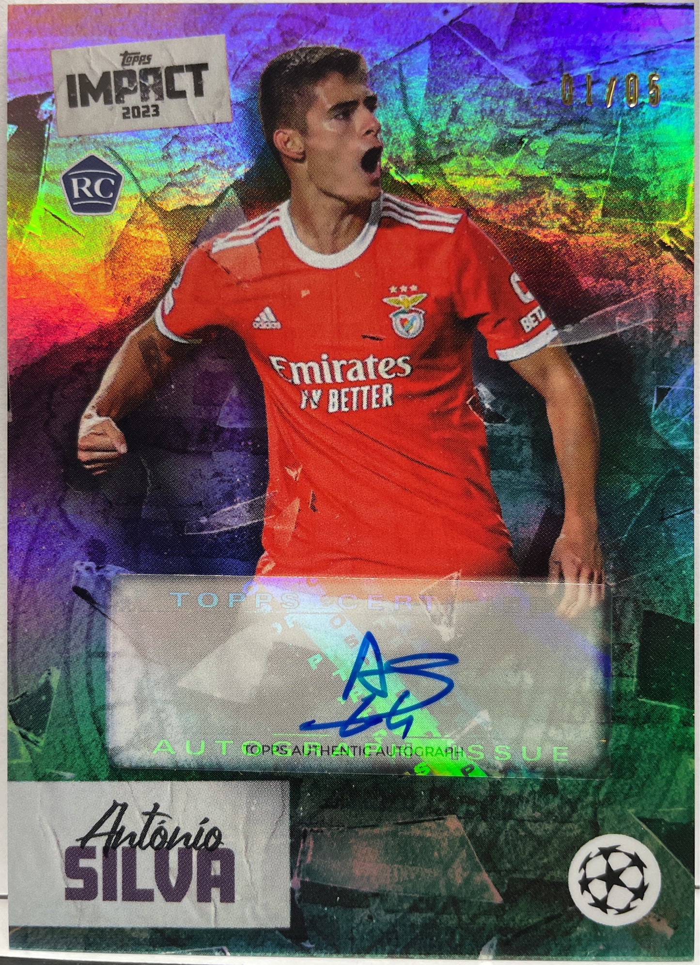 Antonio Silva 1/5 Rookie Autograph Topps Impact 2022/23