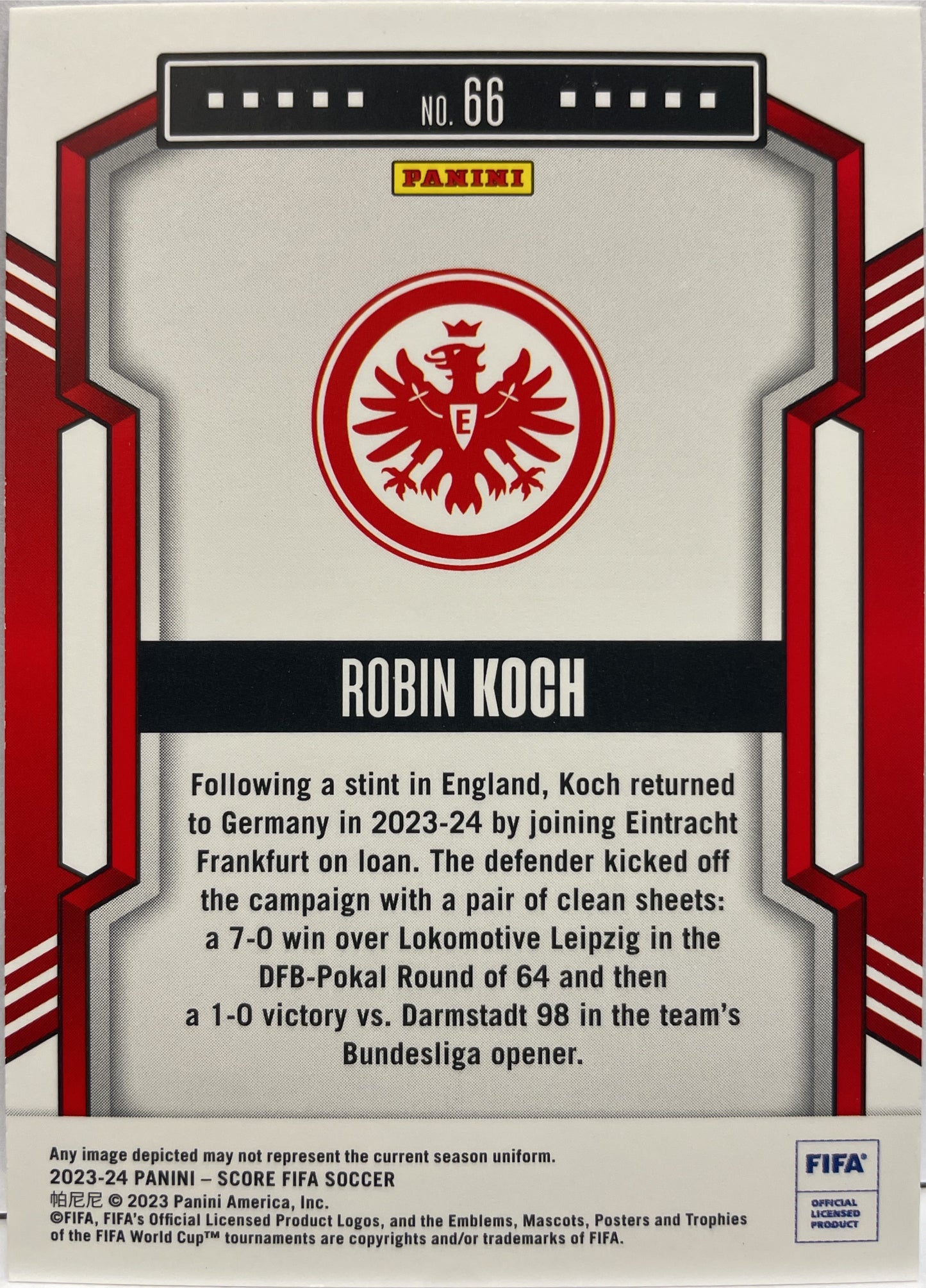 Robin Koch 3/15 Swirl Score Fifa 2023/24