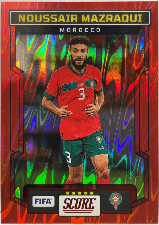 Noussair Mazraoui 26/30 Swirl Red Score Fifa 2023/24