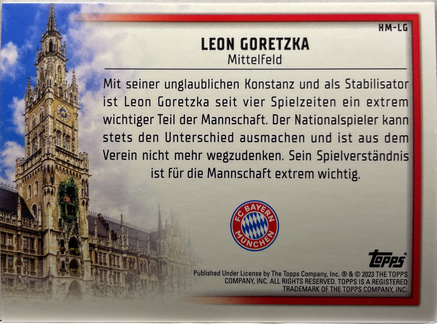 Mancolista-Heimvorteil-Topps Team Set Bayern Munchen 2022/23