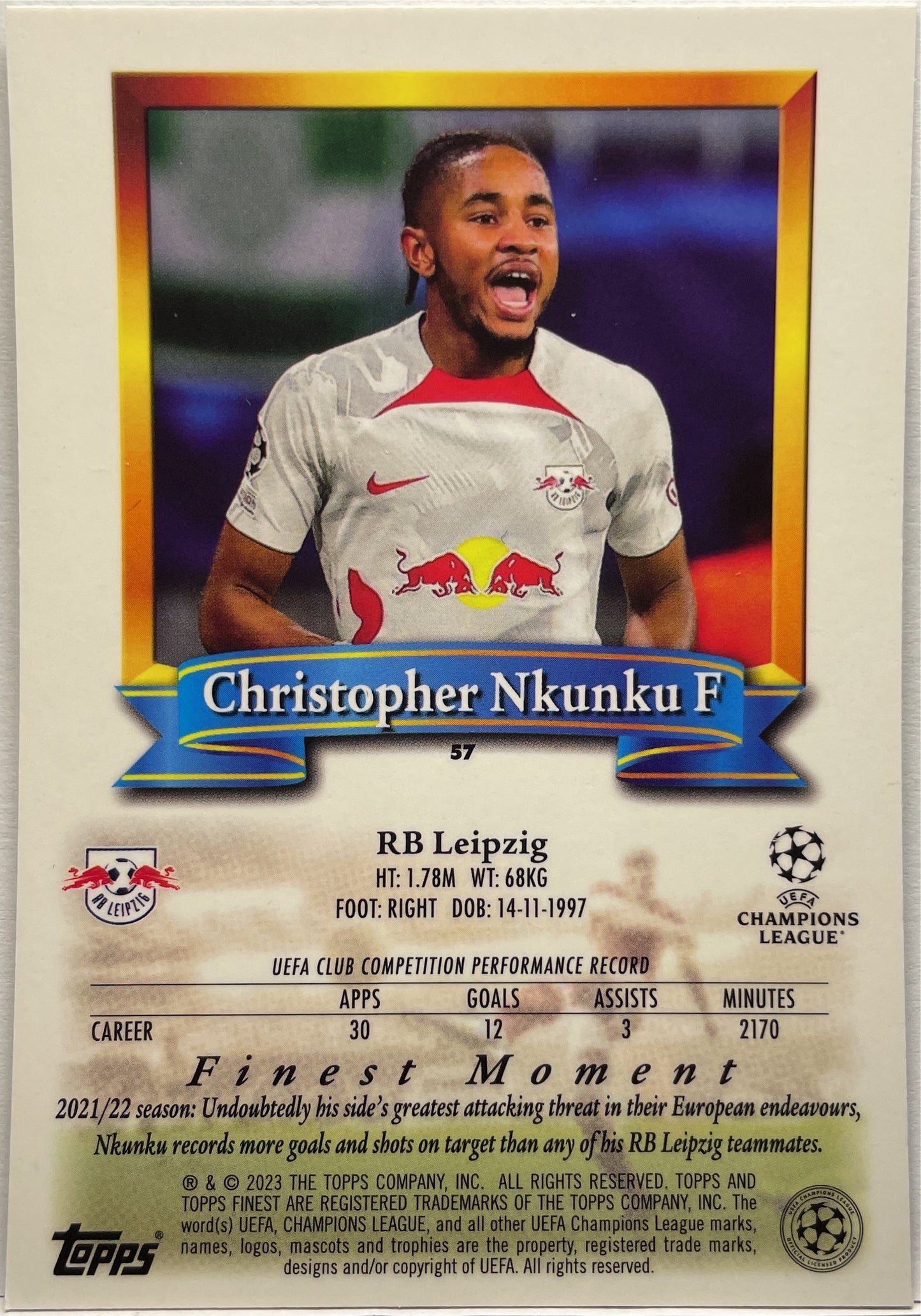 Mancolista-Set Base-Topps Finest Flashbacks 2022/23