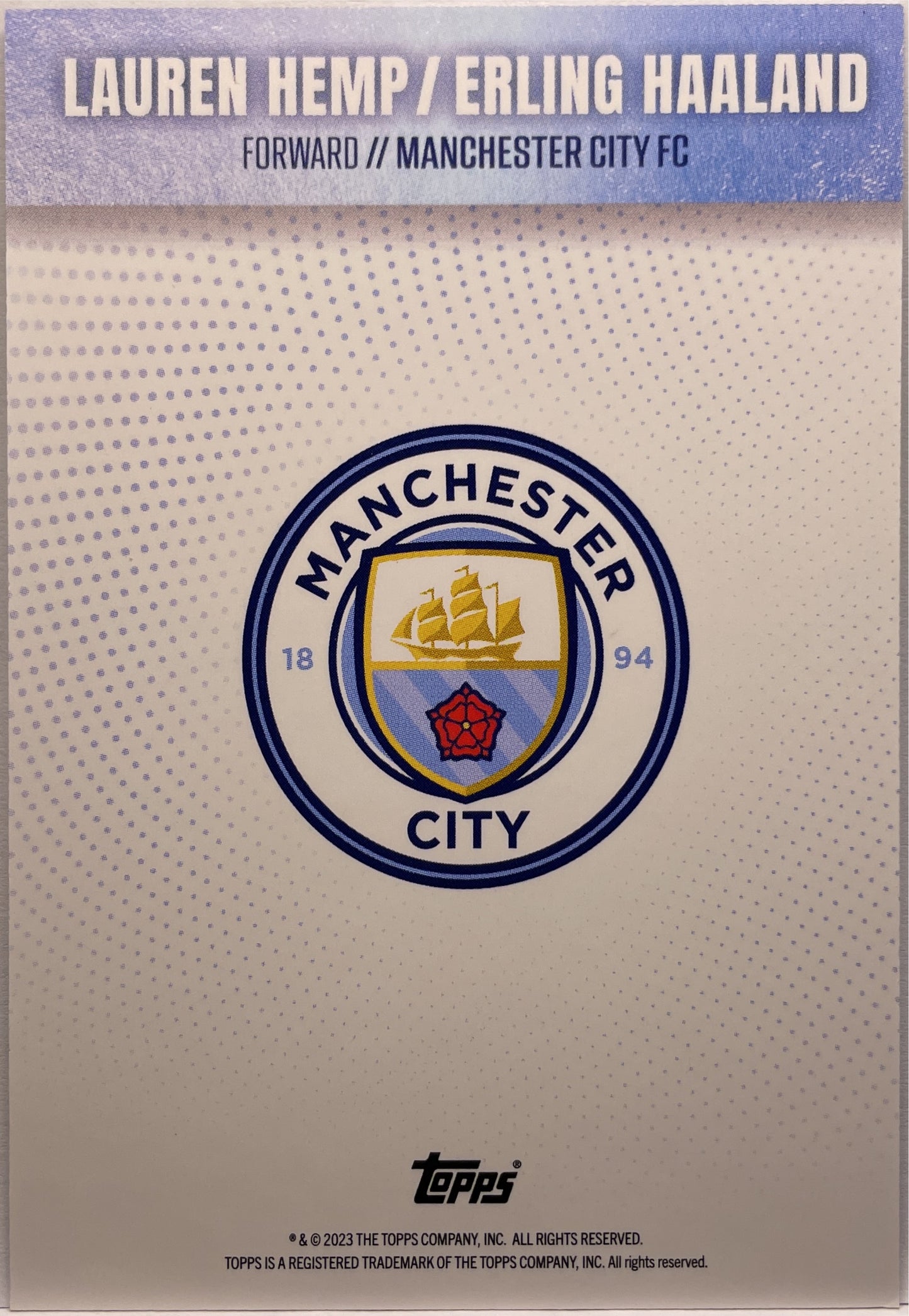 Mancolista-Set Base- Topps Manchester City Team Set 2022/23