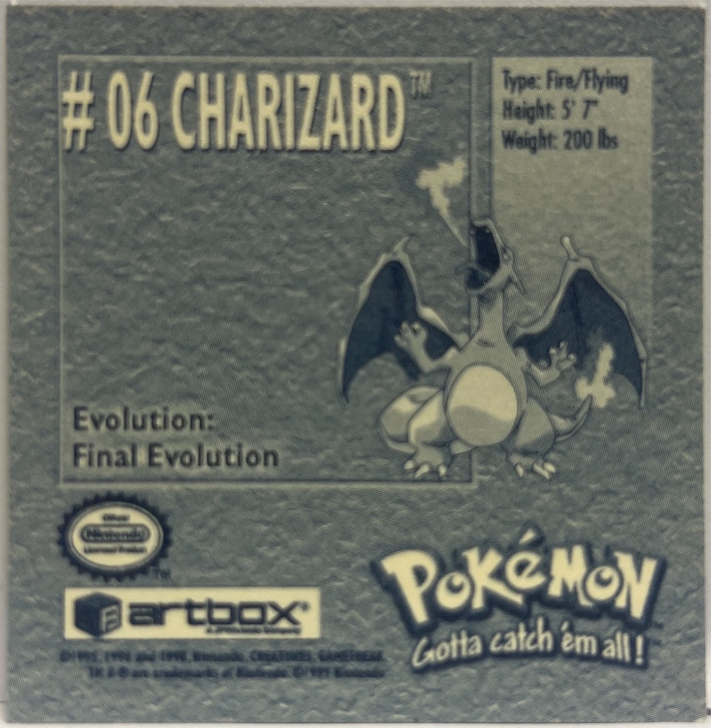 Charizard Sticker #06 Pokemon