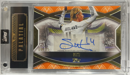 Guti 9/25 Santiago Bernabeu Ovation Orange Topps Palatial Real Madrid 2024/25