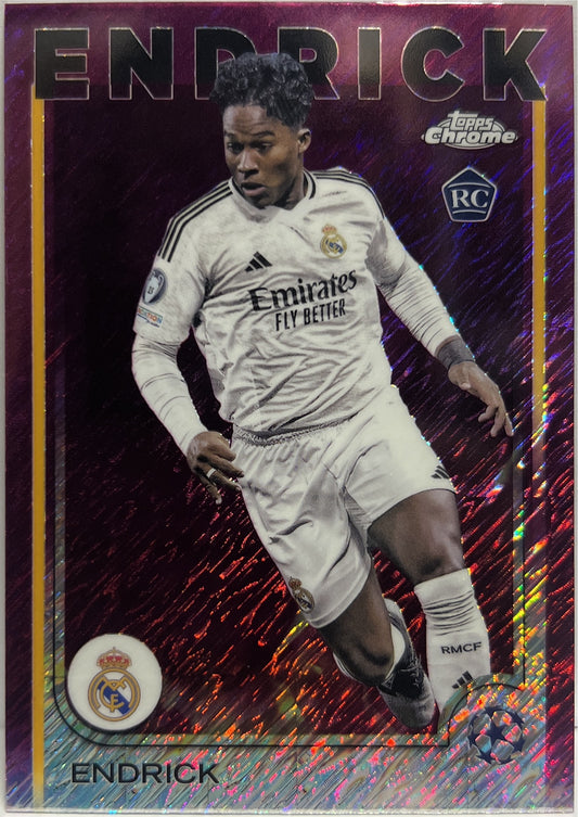 Endrick Rookie Magenta Shimmer Topps Chrome UCC 2024/25
