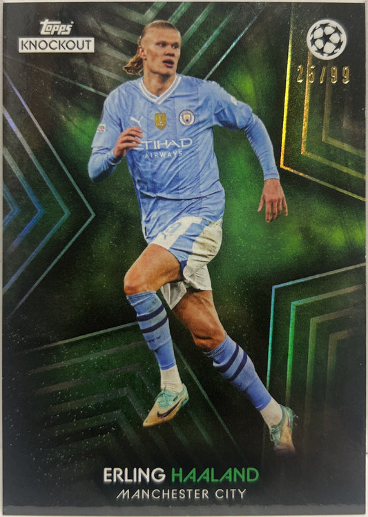 Erling Haaland 25/99 Star Player Topps Knockout 2023/24