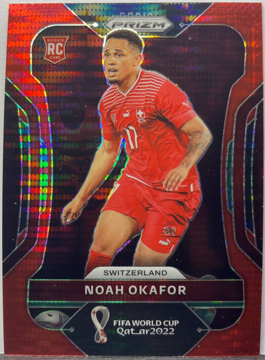 Noah Okafor 91/99 Rookie Red Prizm Fifa World Cup 2022