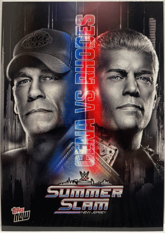 Cena VS Rhodes Summerslam Topps Now WWE 2025