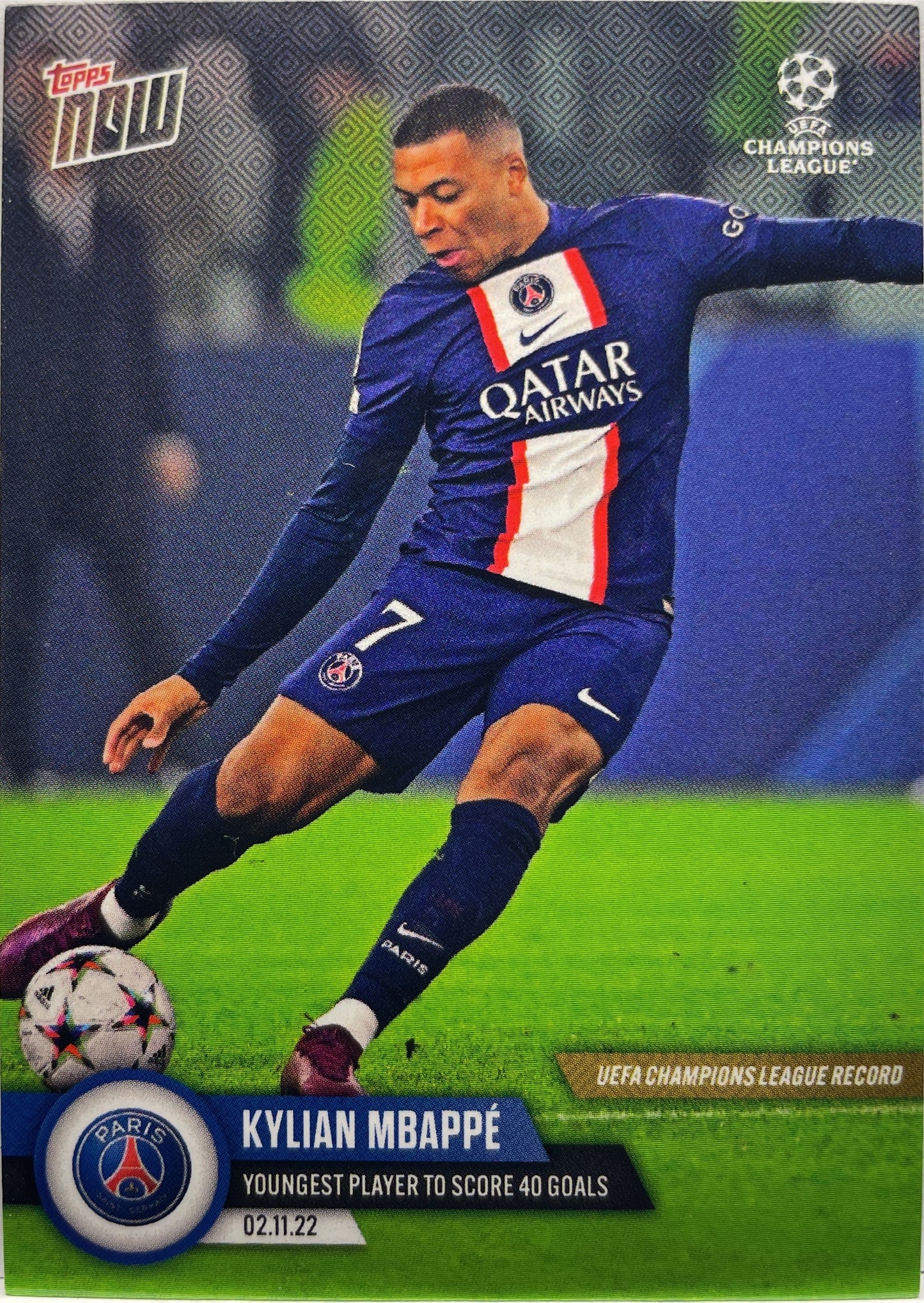 Kylian Mbappe Topps Now #68