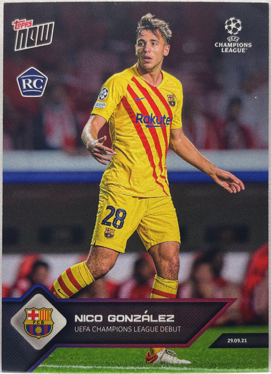 Nico Gonzalez Rookie Topps Now #38