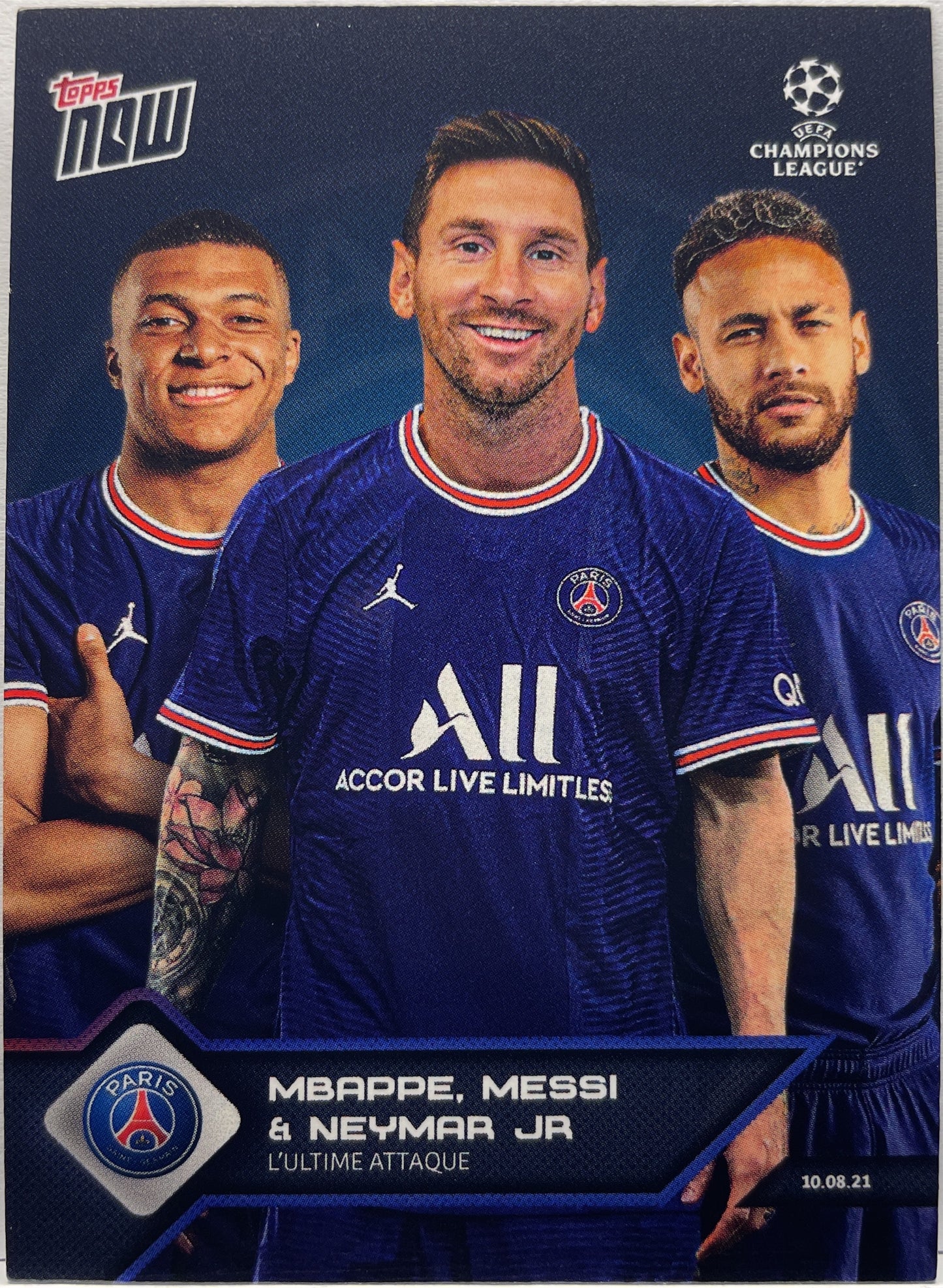 Mbappe Messi Neymar Topps Now #13