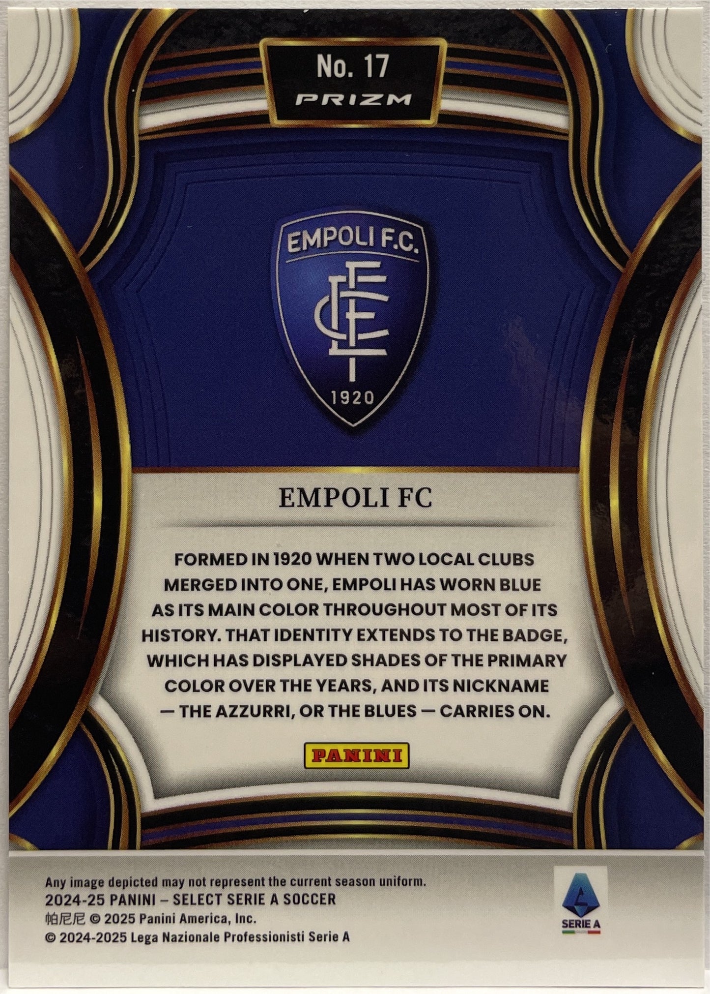 Empoli FC Team Bedge Select Serie A 2024/25