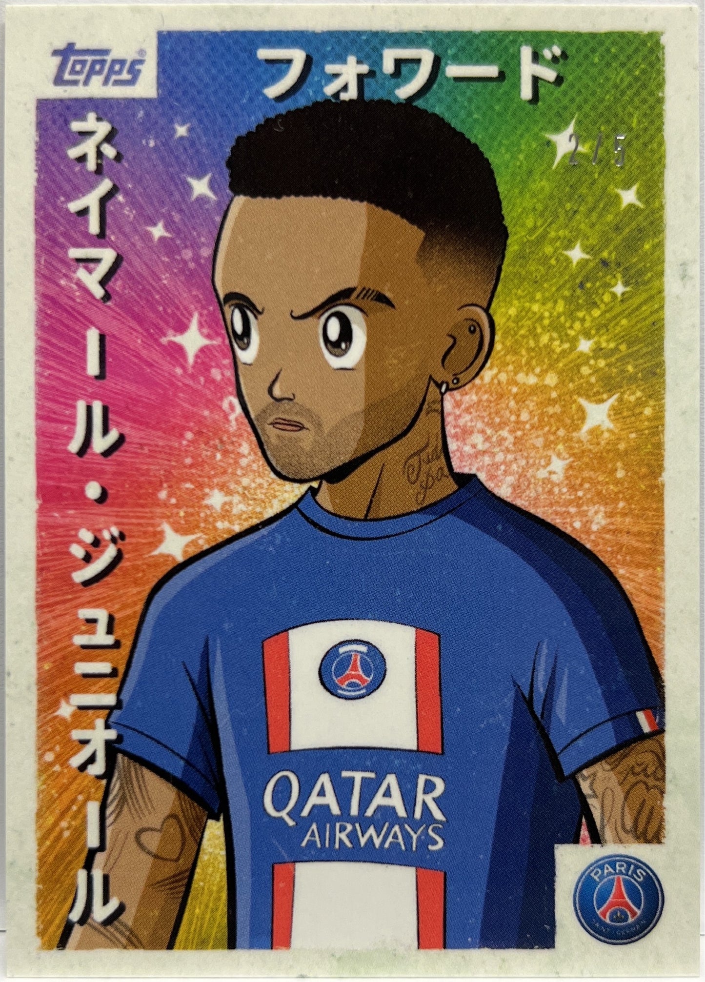 Neymar Jr 2/5 Topps Anime Japan 2023