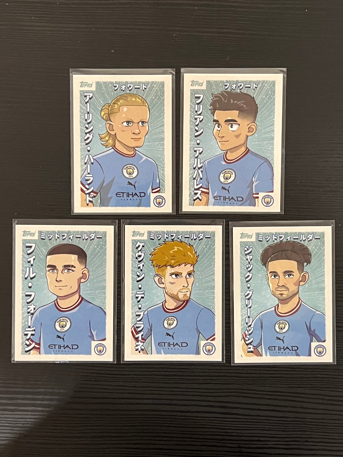 Manchester City Set Topps Anime Japan 2023