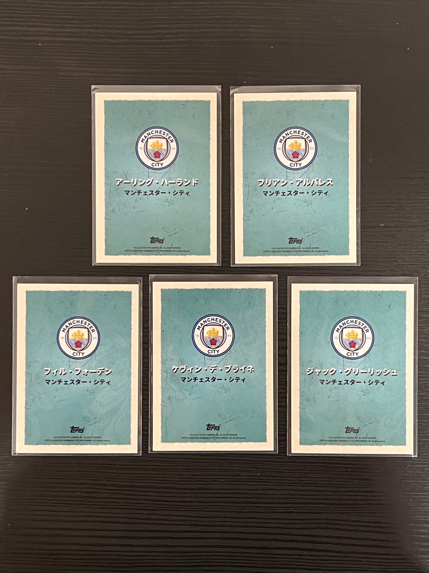 Manchester City Set Topps Anime Japan 2023