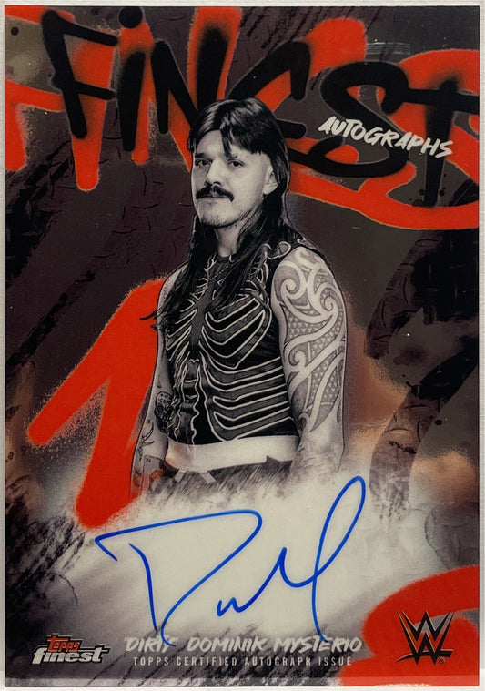 Dirty Dominik Mysterio Autograph On Card Topps Finest WWE 2025