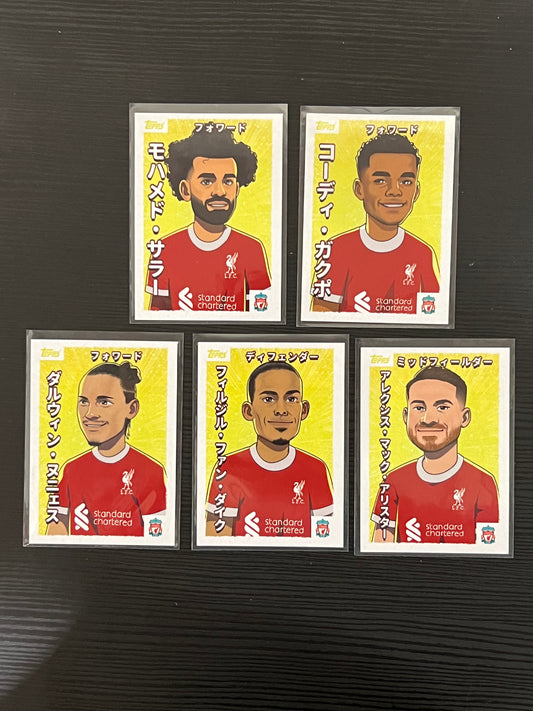Liverpool FC Set Topps Anime Japan 2023
