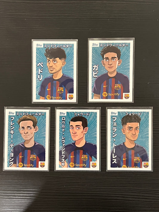 FC Barcelona Set Topps Anime Japan 2023