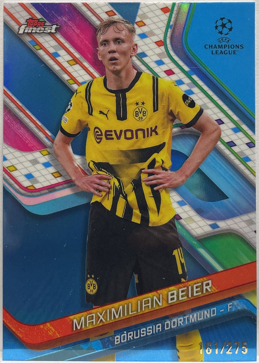 Maximilian Beier 161/275 Sky Blue Topps Finest UCC 2024/25