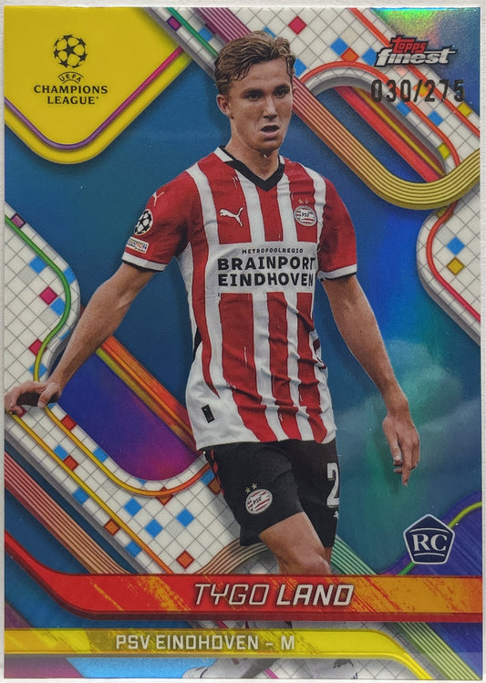 Tygo Land 30/275 Rookie Sky Blue Topps Finest UCC 2024/25