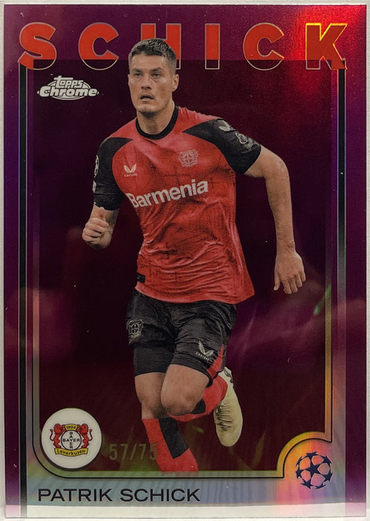 Patrik Schick 57/75 Magenta Topps Chrome UCC 2024/25