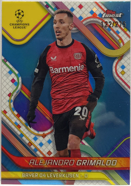 Alejandro Grimaldo 122/275 Sky Blue Topps Finest UCC 2024/25